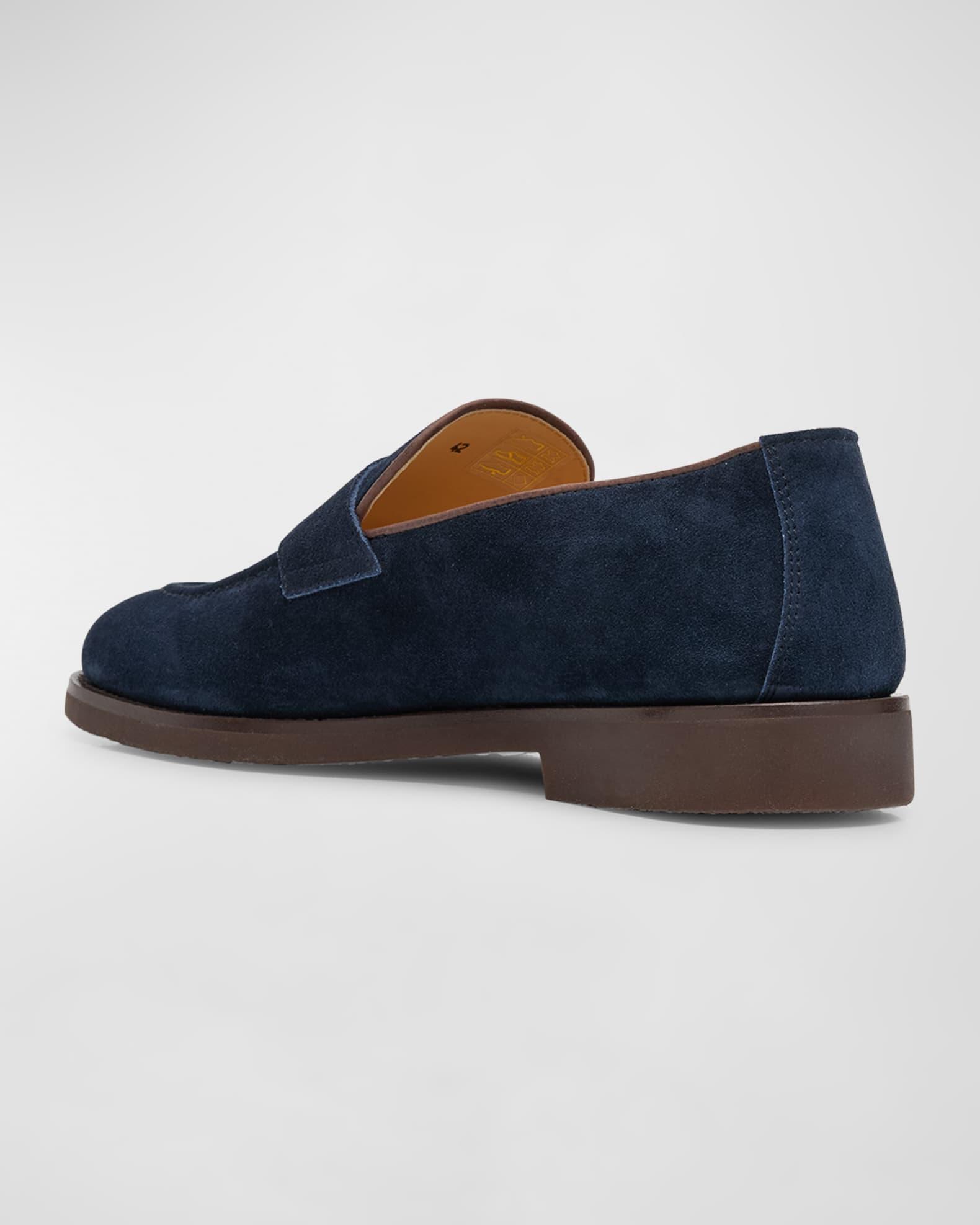 Men's Suede Penny Loafers Product Image