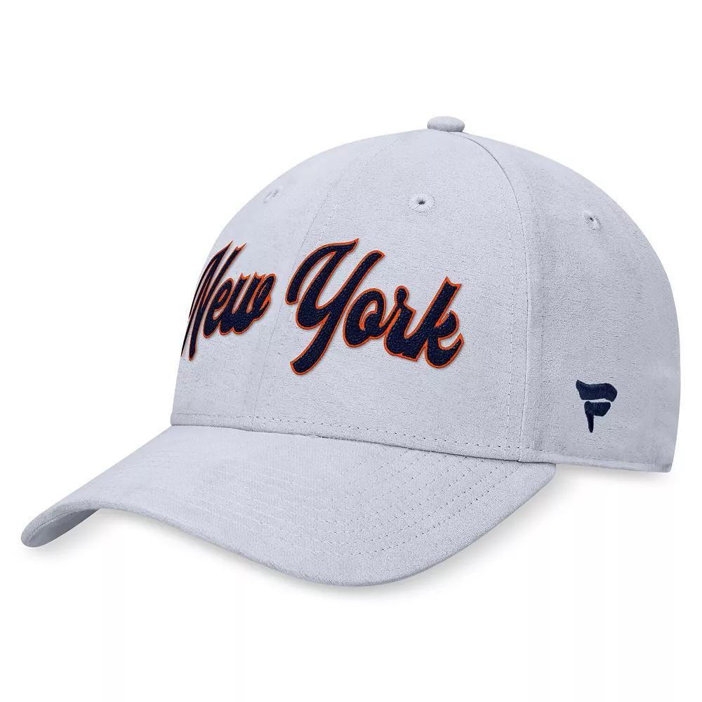 Men's Fanatics  Gray New York Islanders Heritage Adjustable Hat, Isl Grey Product Image