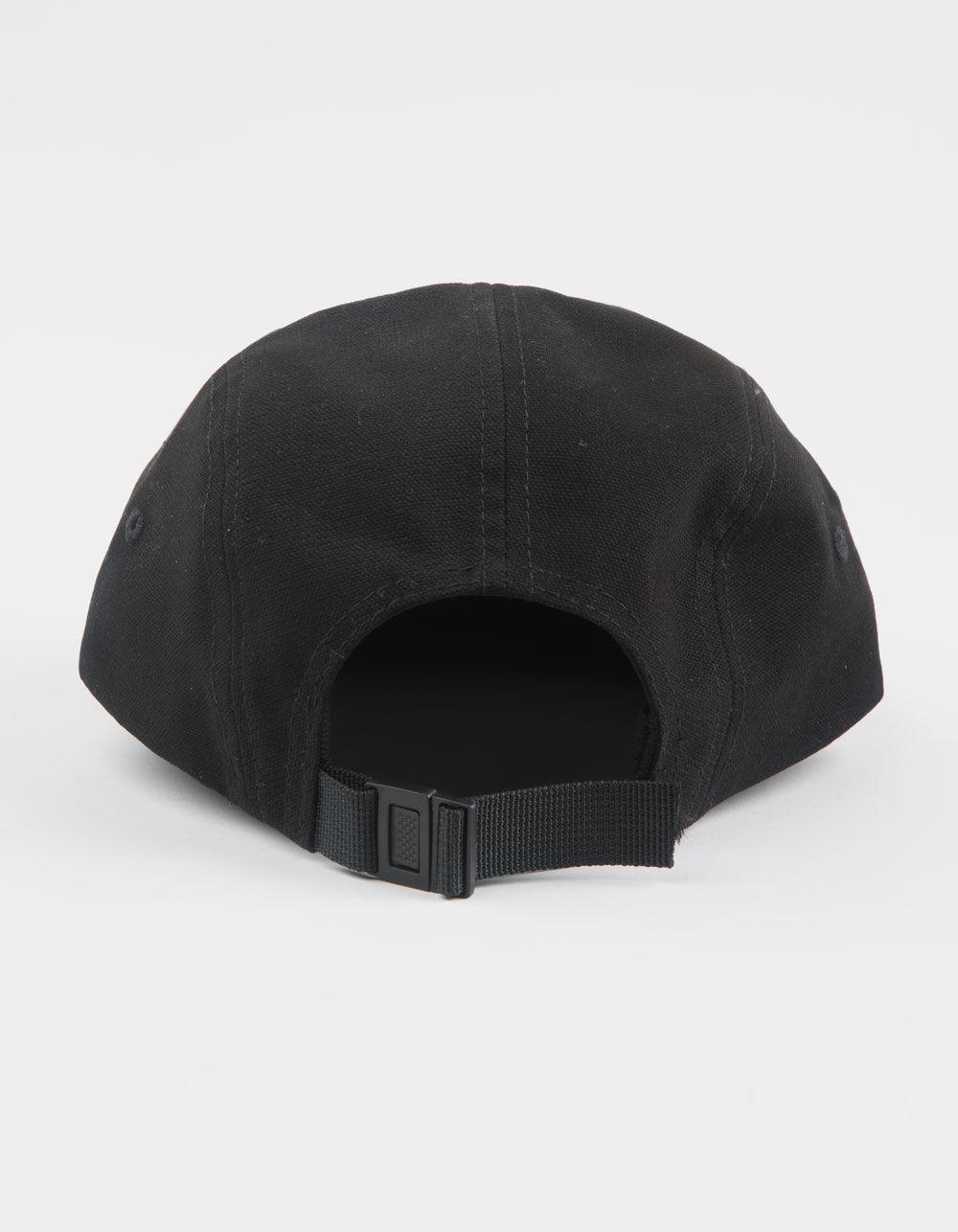 THRASHER Magazine 5 Panel Strapback Hat - BLK/WHT Product Image