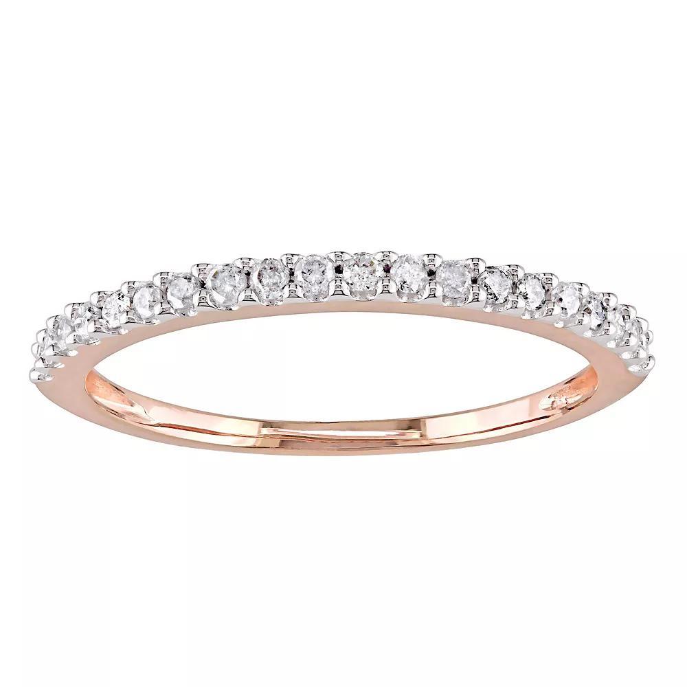 Stella Grace 10k Rose Gold 1/5 Carat T.W. Diamond Anniversary Ring, Women's, Size: 10.50 Product Image