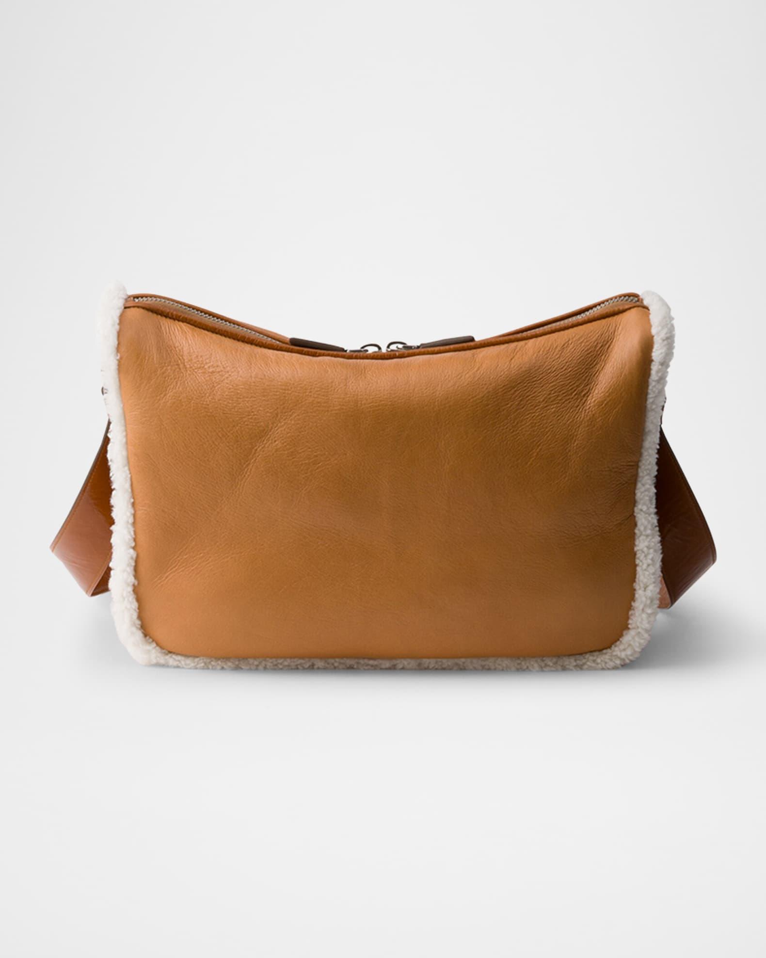 Men's Lamb Shearling Shoulder Bag Product Image