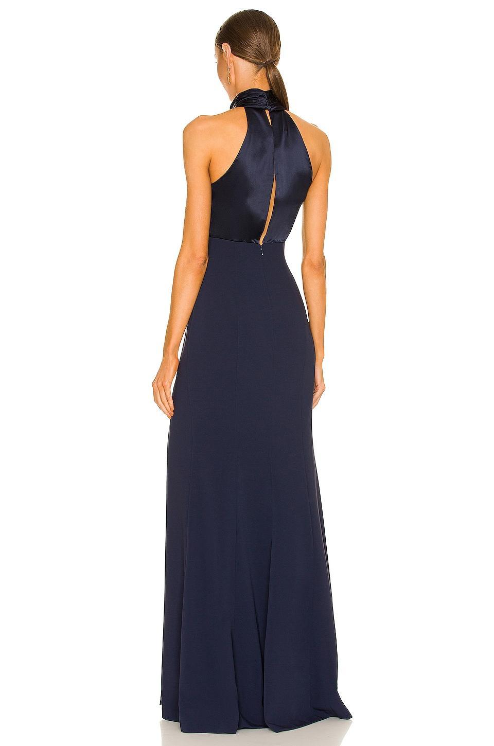 Womens Alexandra Turtleneck Halter Gown Product Image