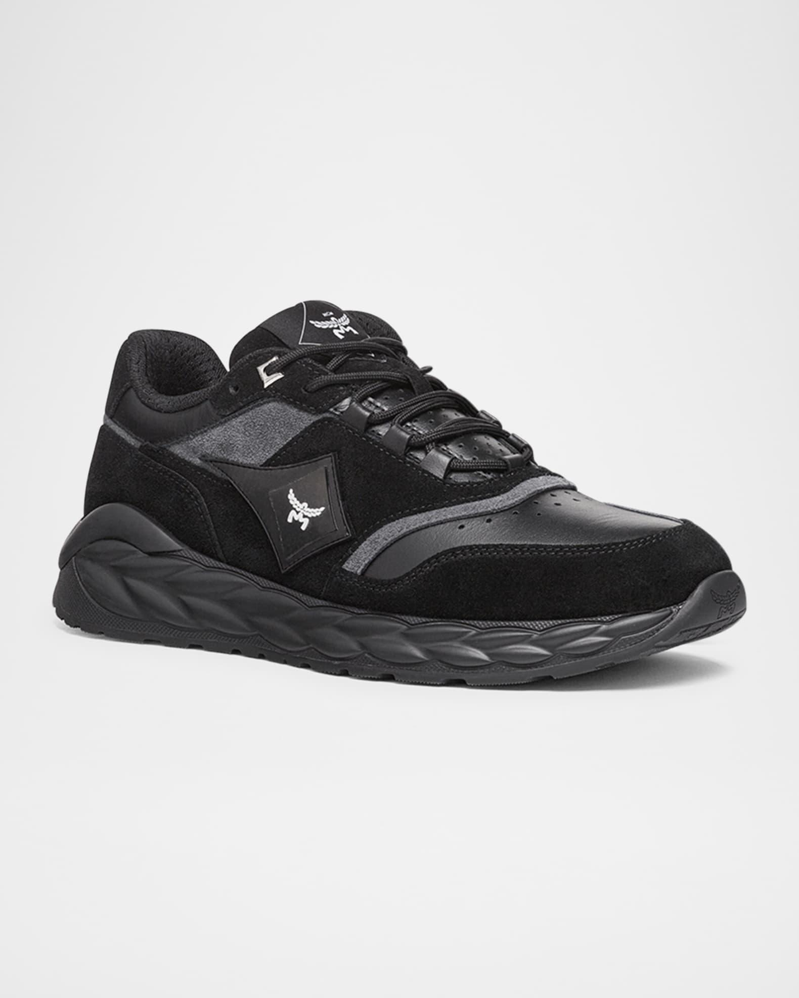 Men's Skywander Leather and Suede Sneakers Product Image