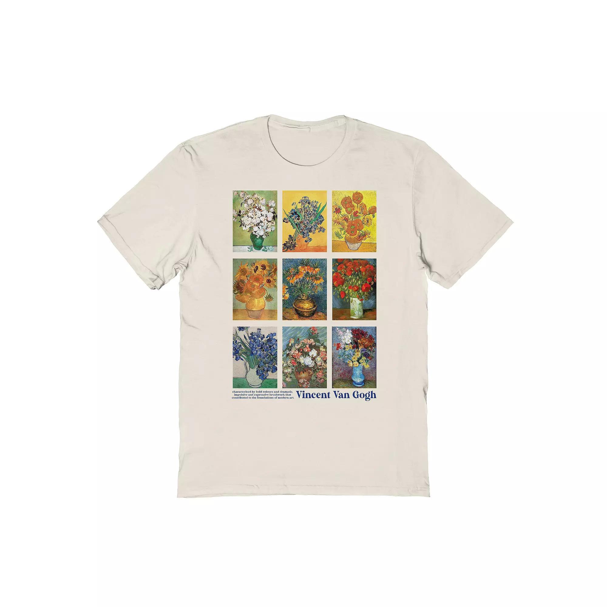 Mens Graphic Tee Van Gogh Vases Product Image