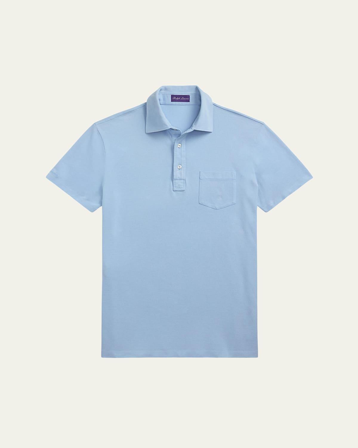 Mens Custom Slim Pique Polo Shirt Product Image