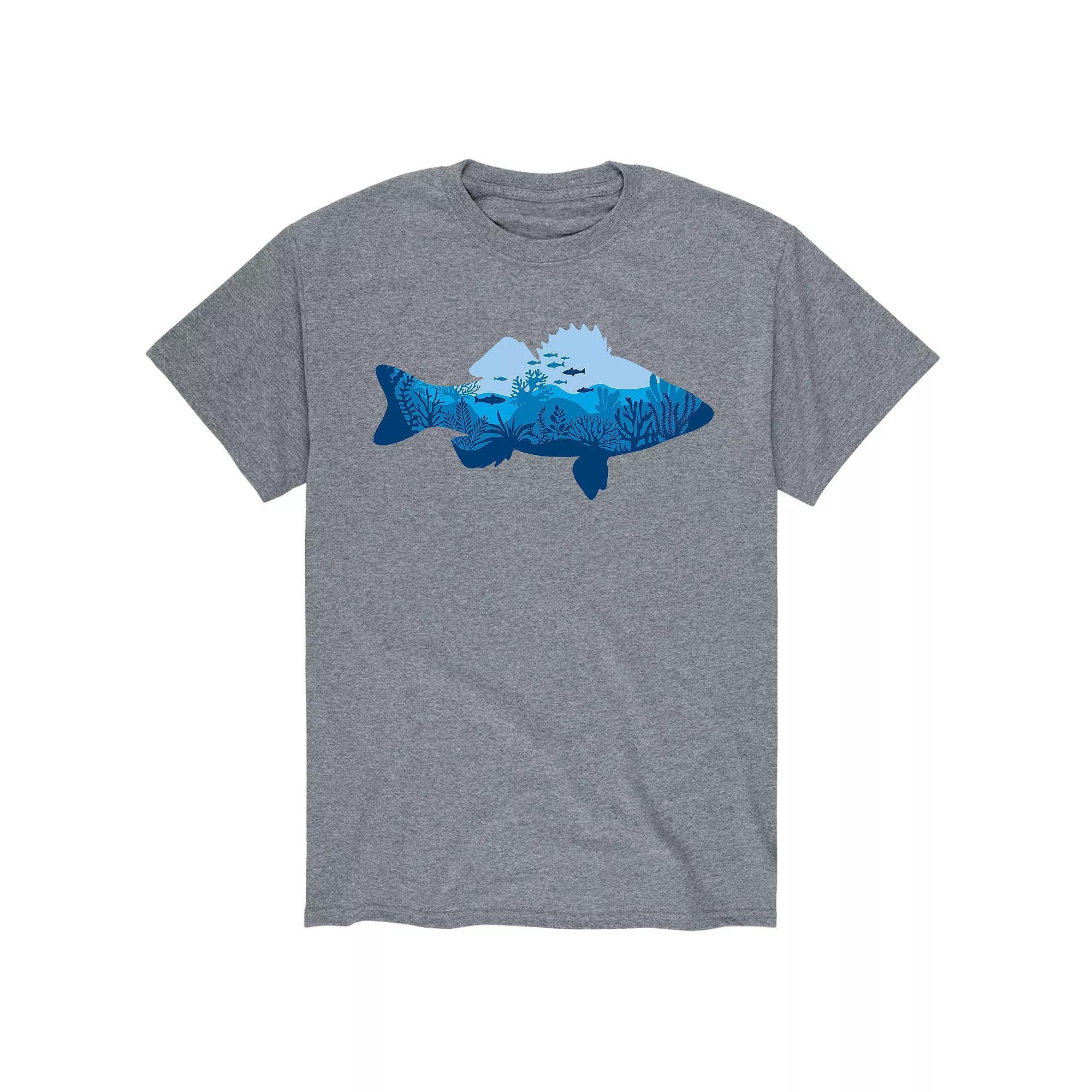 Mens Underwater Fish Fill Tee Product Image