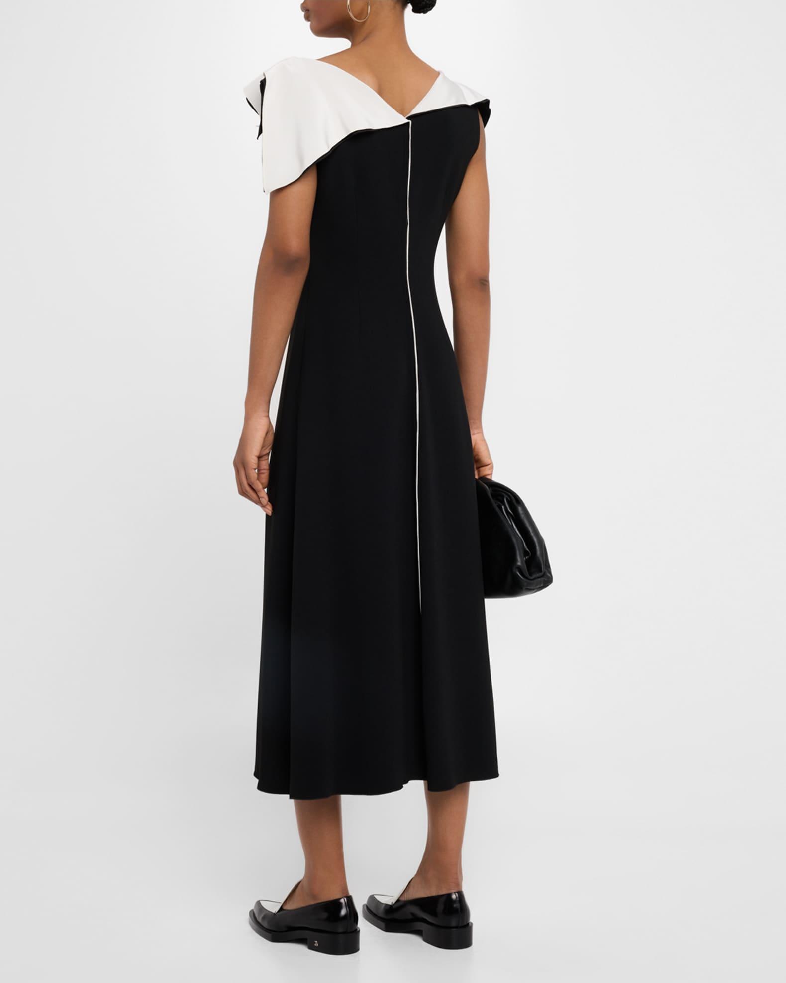 Jophee Layered Ruffle V-Neck Midi Dress Product Image