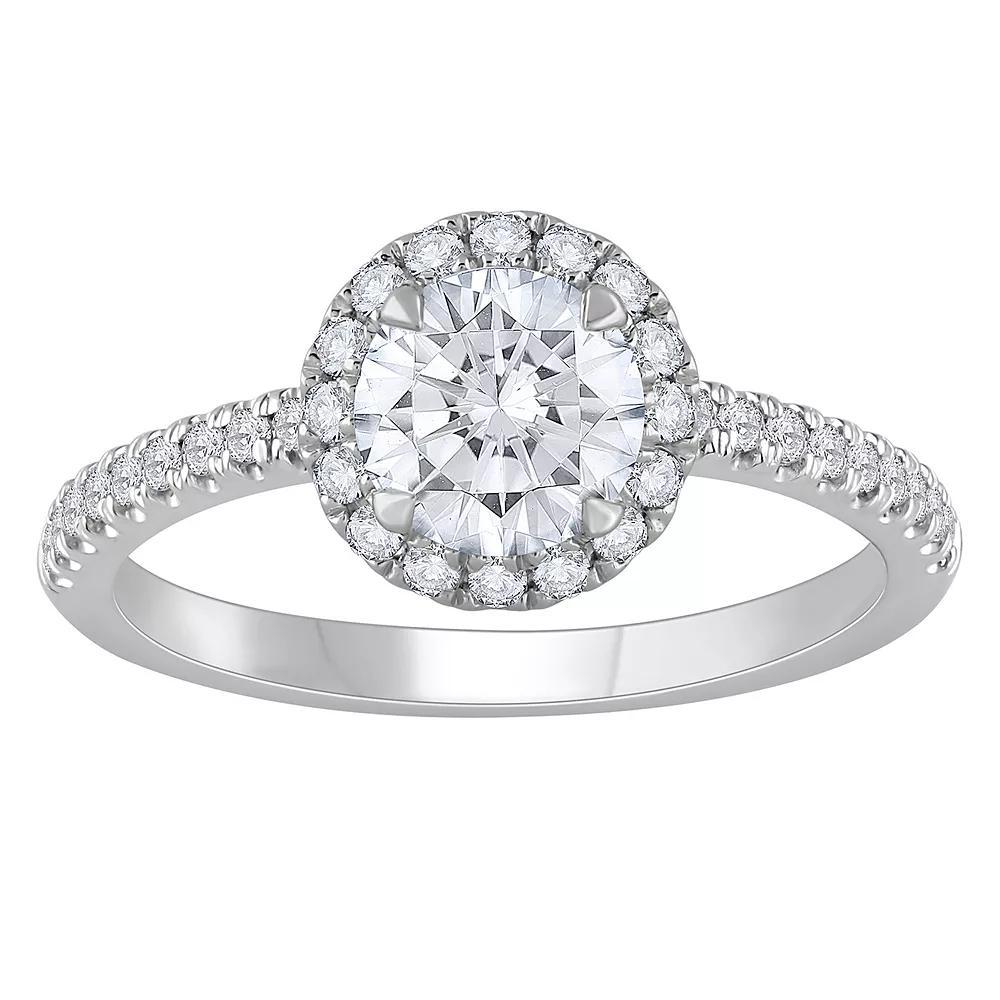 Diamond Medley 14k White Gold 1 1/3 Carat T.W. Lab-Grown Diamond Engagement Ring, Women's, Size: 7, 14k Whgold Product Image