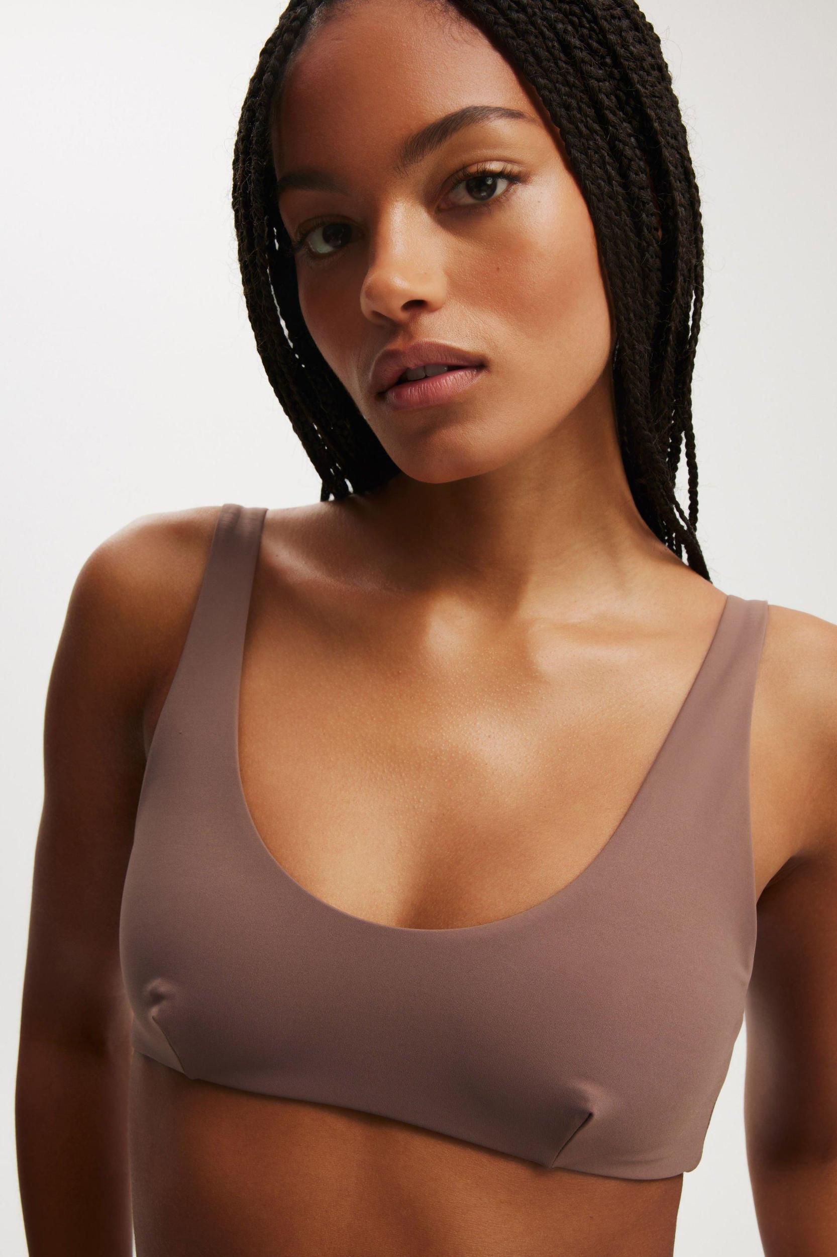 Smoothing Plunge Front Bikini Top Product Image