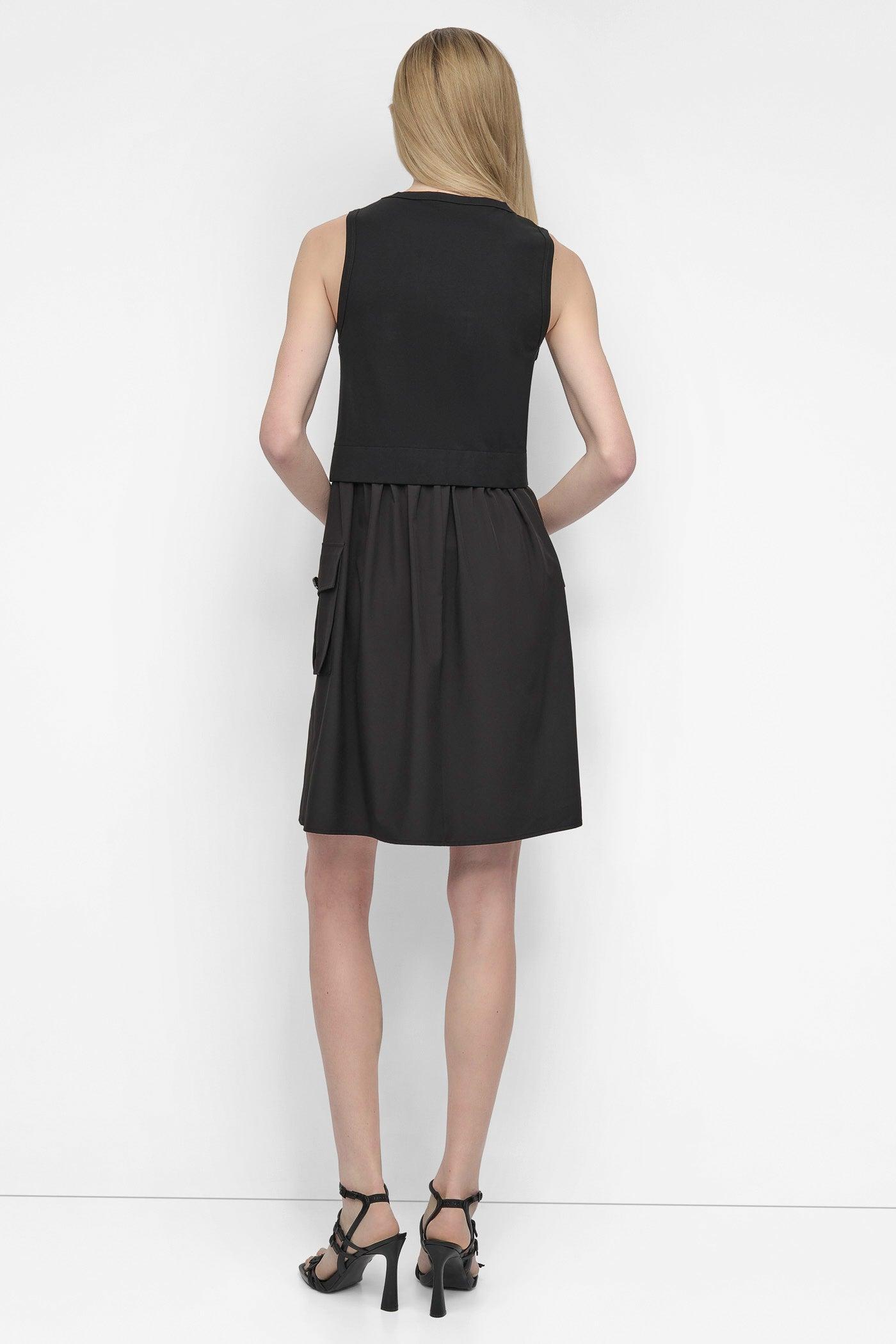 MIXED MEDIA CARGO A-LINE DRESS Product Image