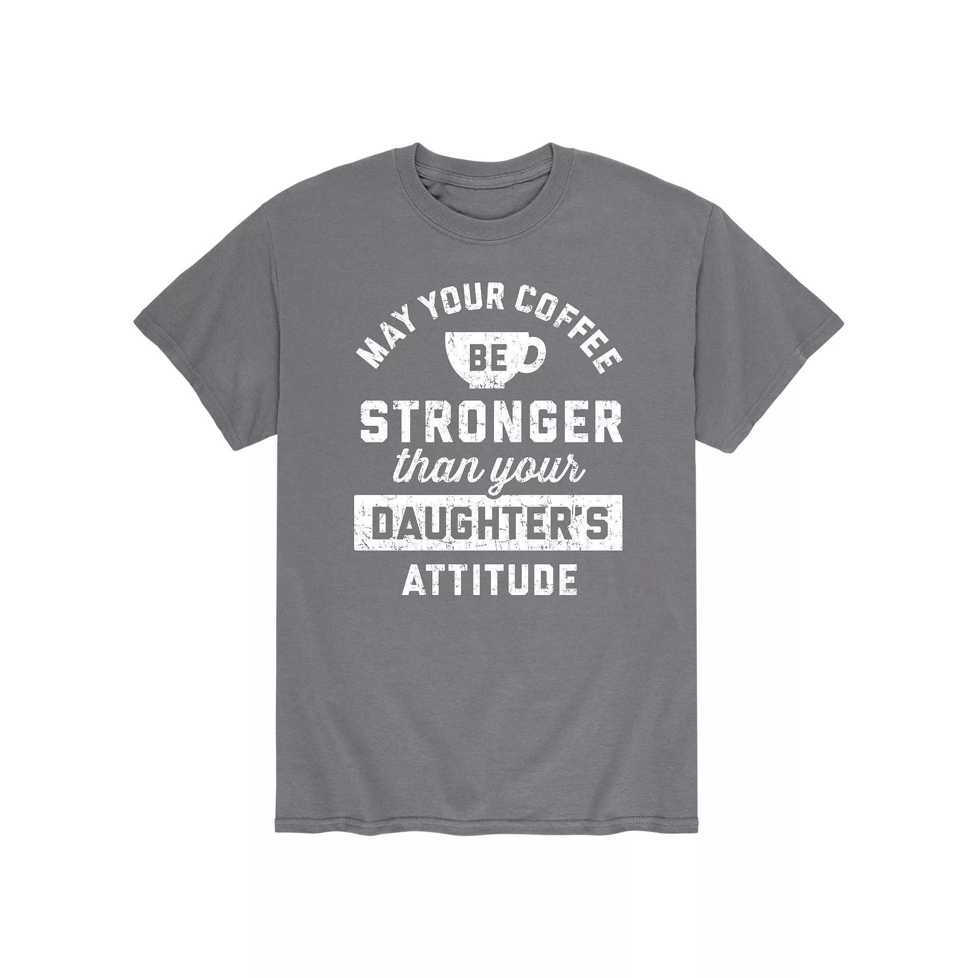 Mens Coffee Stronger Than Attitude Tee Product Image