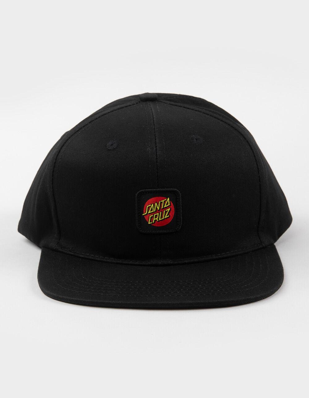 SANTA CRUZ Cruz Label Snapback Hat - BLACK Product Image