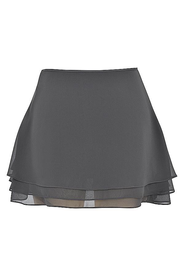 Clarice Shadow Floaty Layered Mini Skirt Product Image