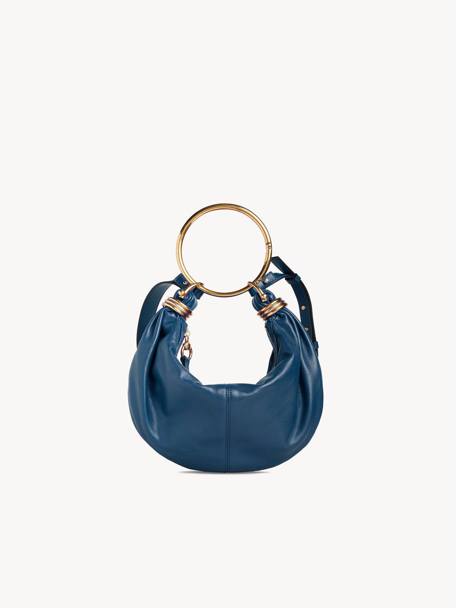 Small Bracelet hobo bag in grained leather Product Image