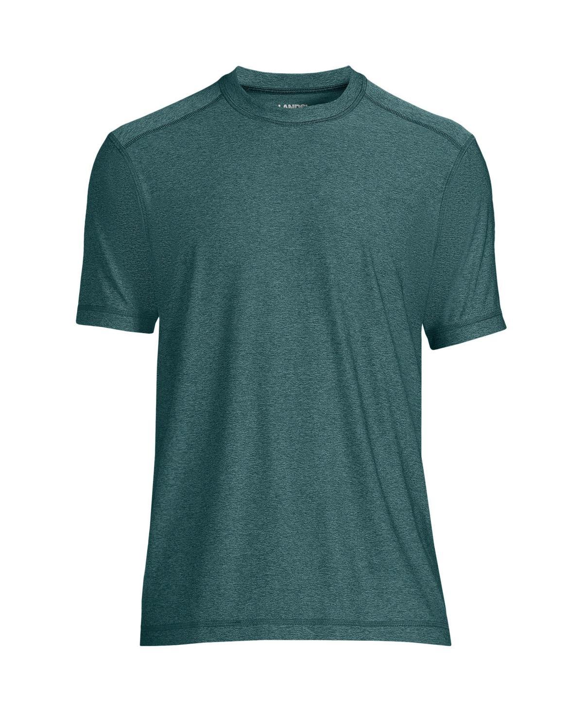 Big & Tall Lands' End SPF Short Sleeve Tee, Men's, Size: XL Tall, Evening Blue Grey Product Image
