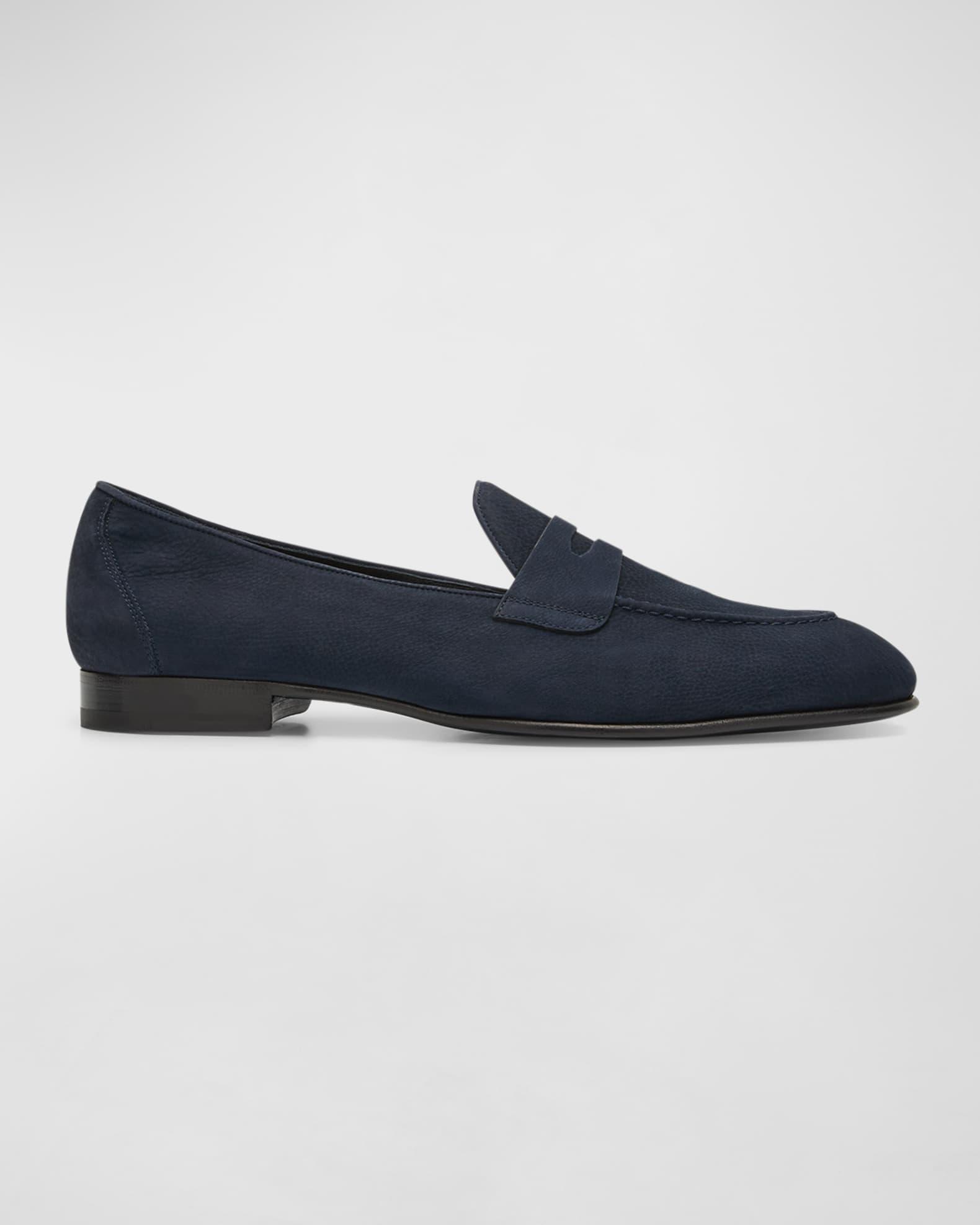 Men's Leather Penny Loafers Product Image