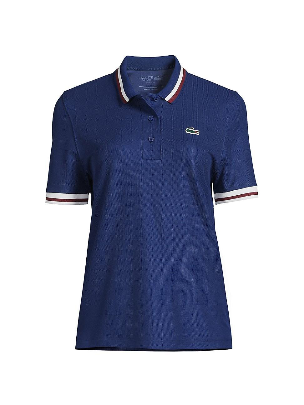 Womens Lacoste x Bandier Heritage Cropped Performance Polo Product Image