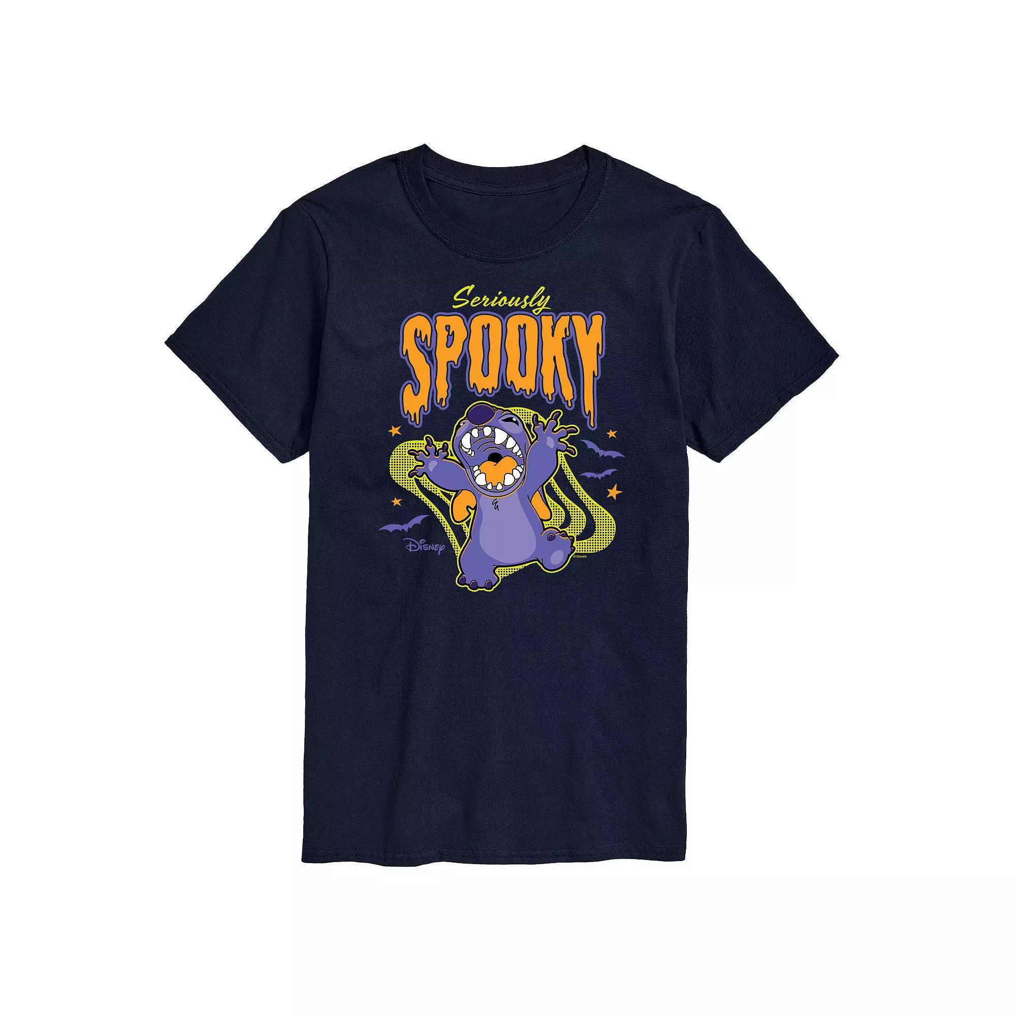 Disney's Lilo & Stitch Big & Tall Seriously Spooky Graphic Tee, Men's, Size: XL Tall, Black Product Image
