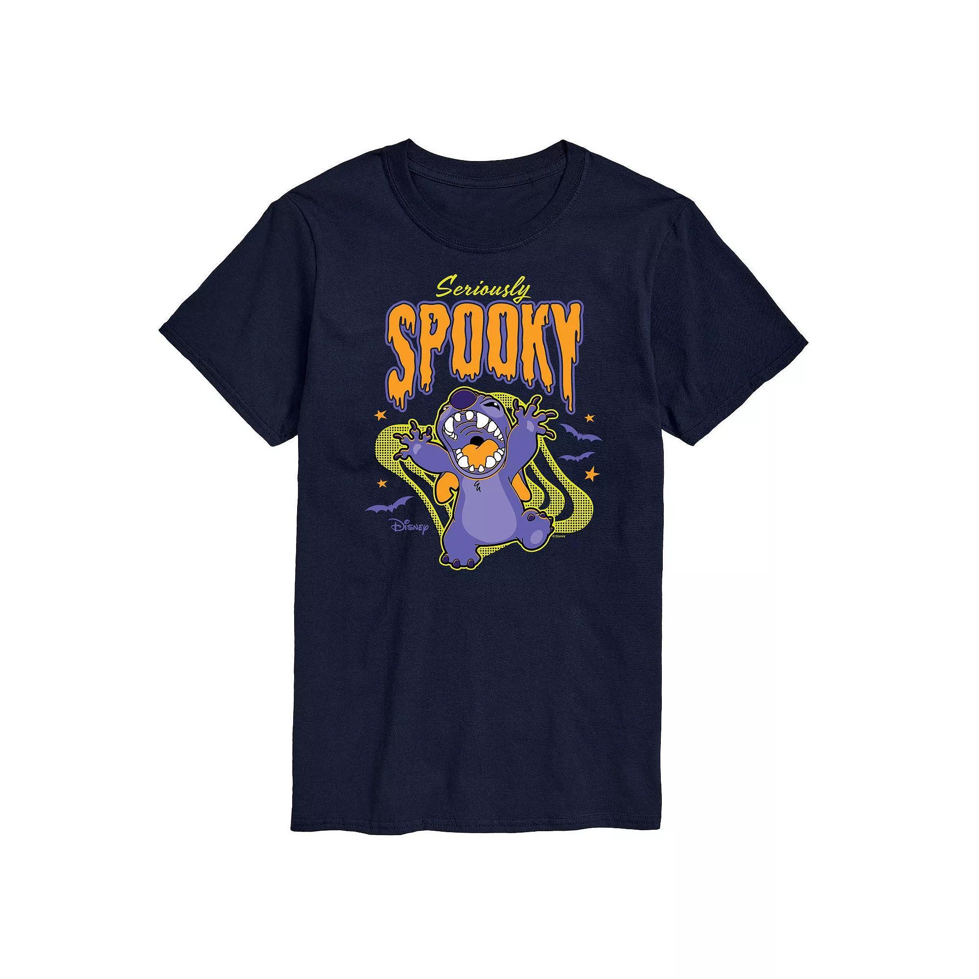Disney's Lilo & Stitch Big & Tall Seriously Spooky Graphic Tee, Men's, Size: XL Tall, Black Product Image
