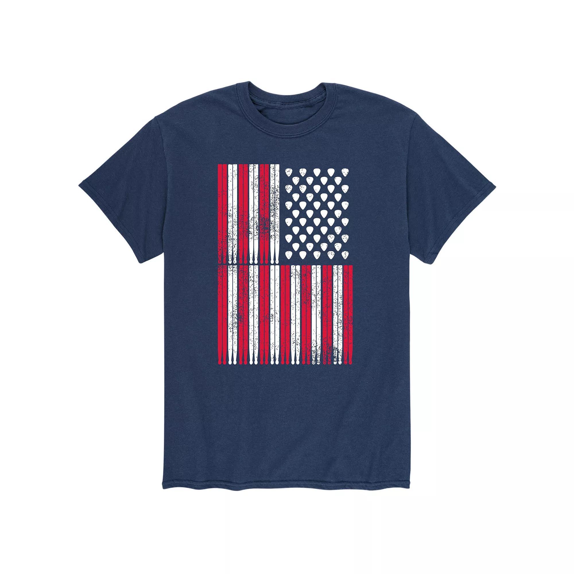 Mens Sticks and Picks Flag Tee Product Image