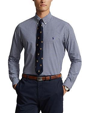 Polo Ralph Lauren Cotton Stretch Poplin Gingham Check Slim Fit Button Down Shirt Product Image