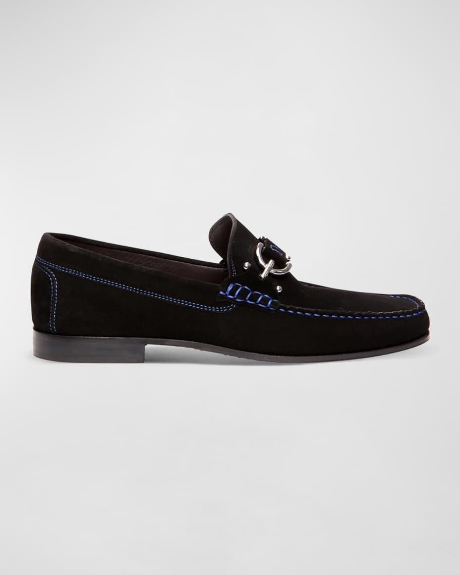 Donald Pliner Mens Dacio Bit Buckle Suede Slip Product Image