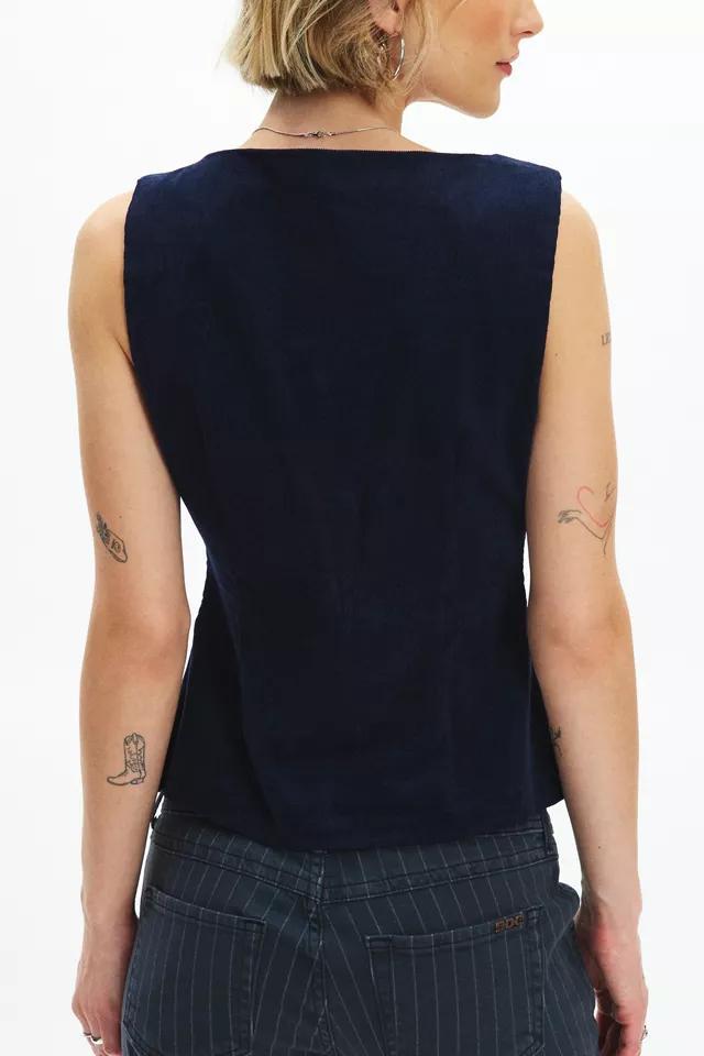 Motel Ganita Corduroy Vest Top Jacket Womens at Urban Outfitters Product Image