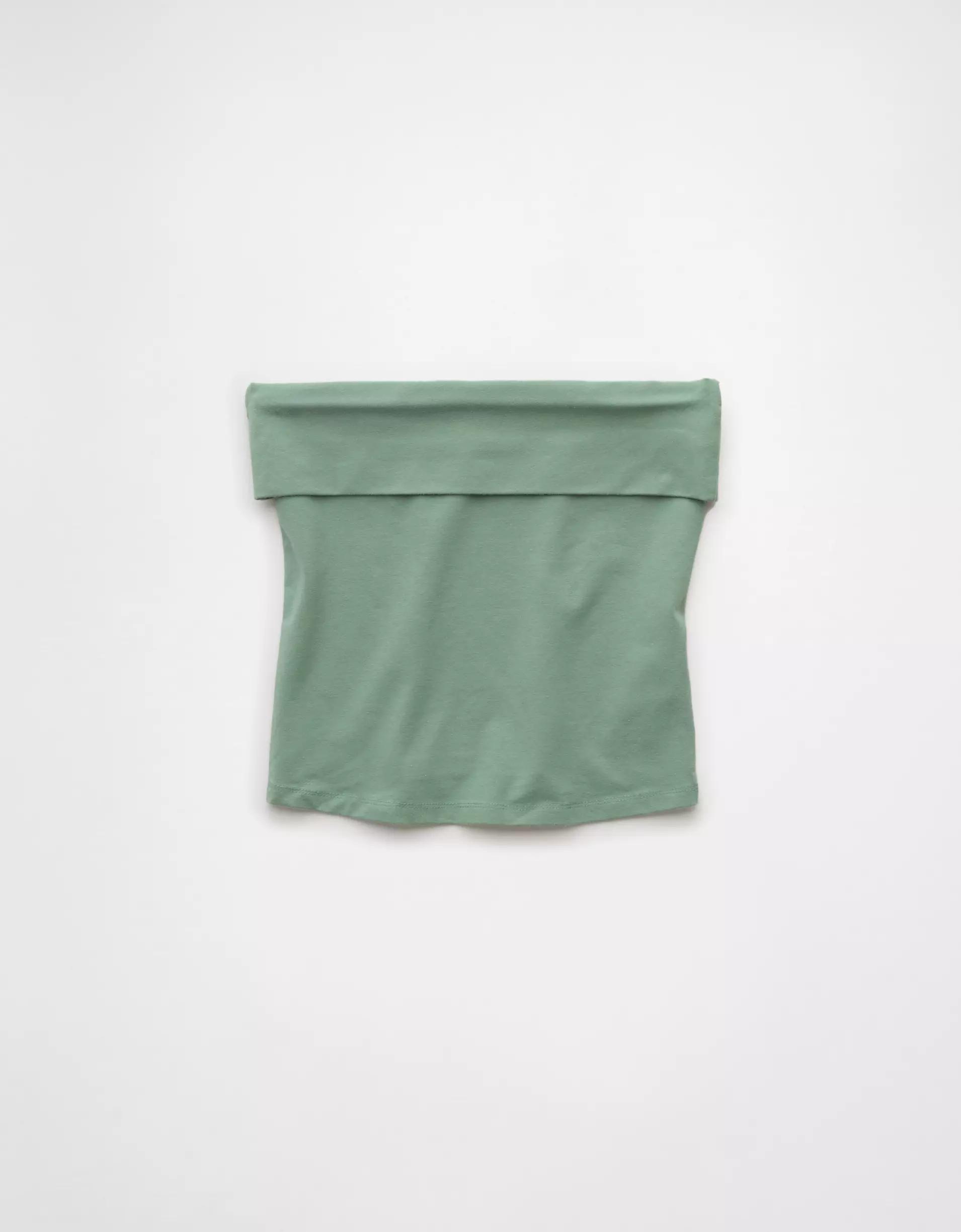 AE It Knit Foldover Tube Top Product Image