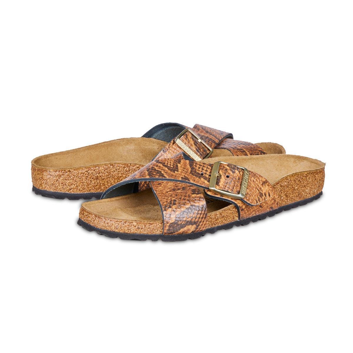 Birkenstock Siena Embossed Leather Snake Sandals Product Image