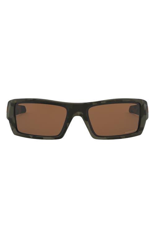 Oakley Mens Gascan OO9014 Polarized 60mm Rectangle Sunglasses - Matte Black/Prizm Sapphire Iridium Product Image