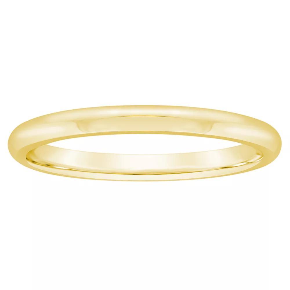 Alyson Layne 14k Gold 2 mm Half Round Comfort Fit Wedding Band, Women's Product Image
