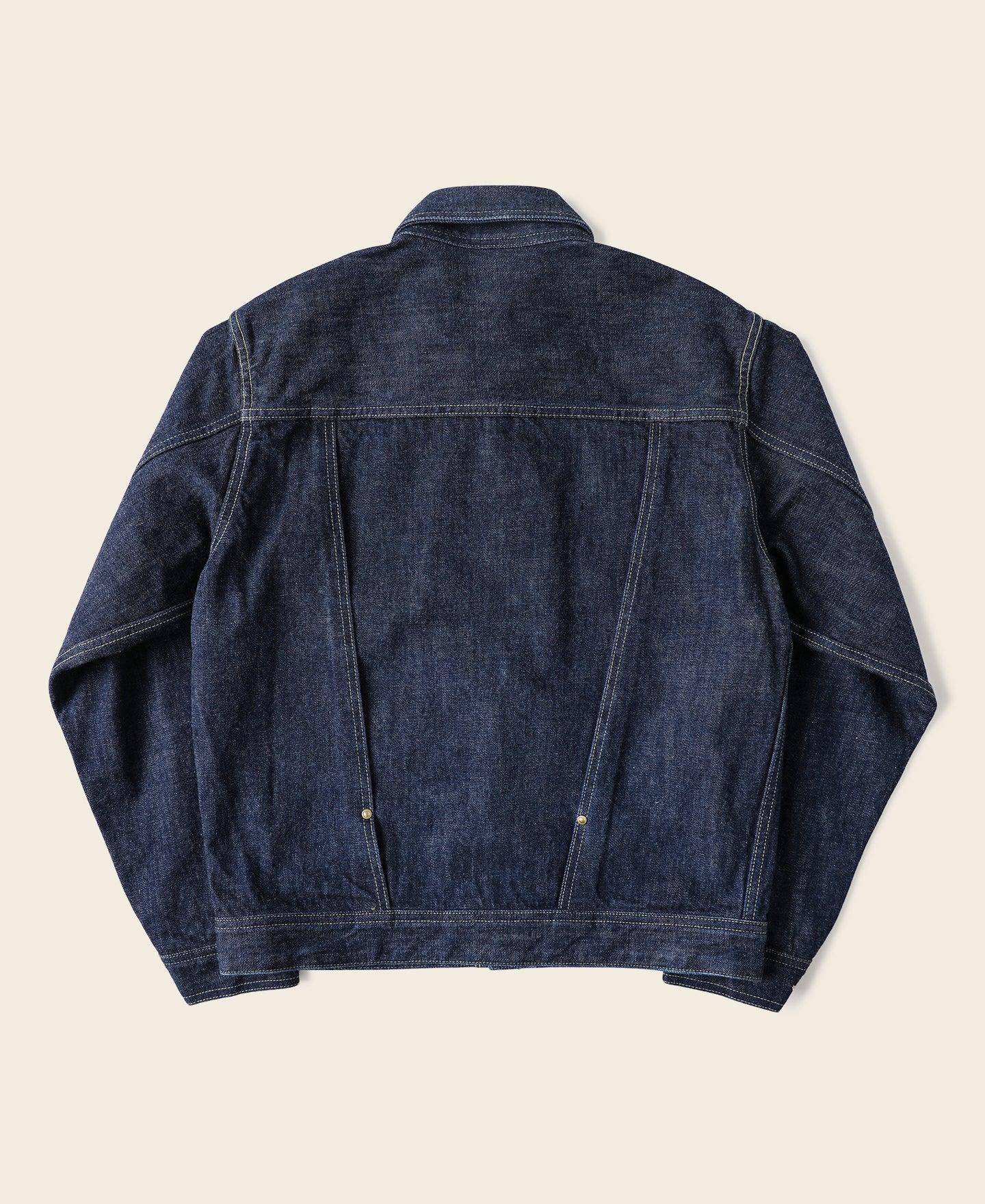 WWII Simplified Model Cowboy Selvedge Denim Jacket Product Image