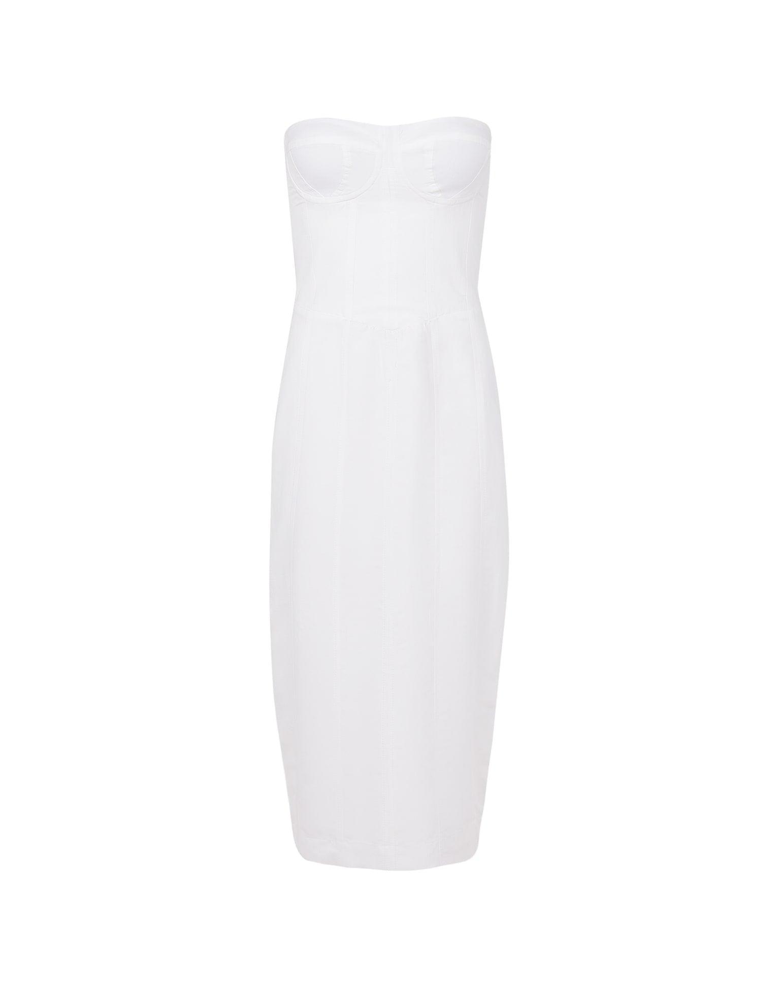 Inara Midi Dress (exchange only) - Off White Product Image