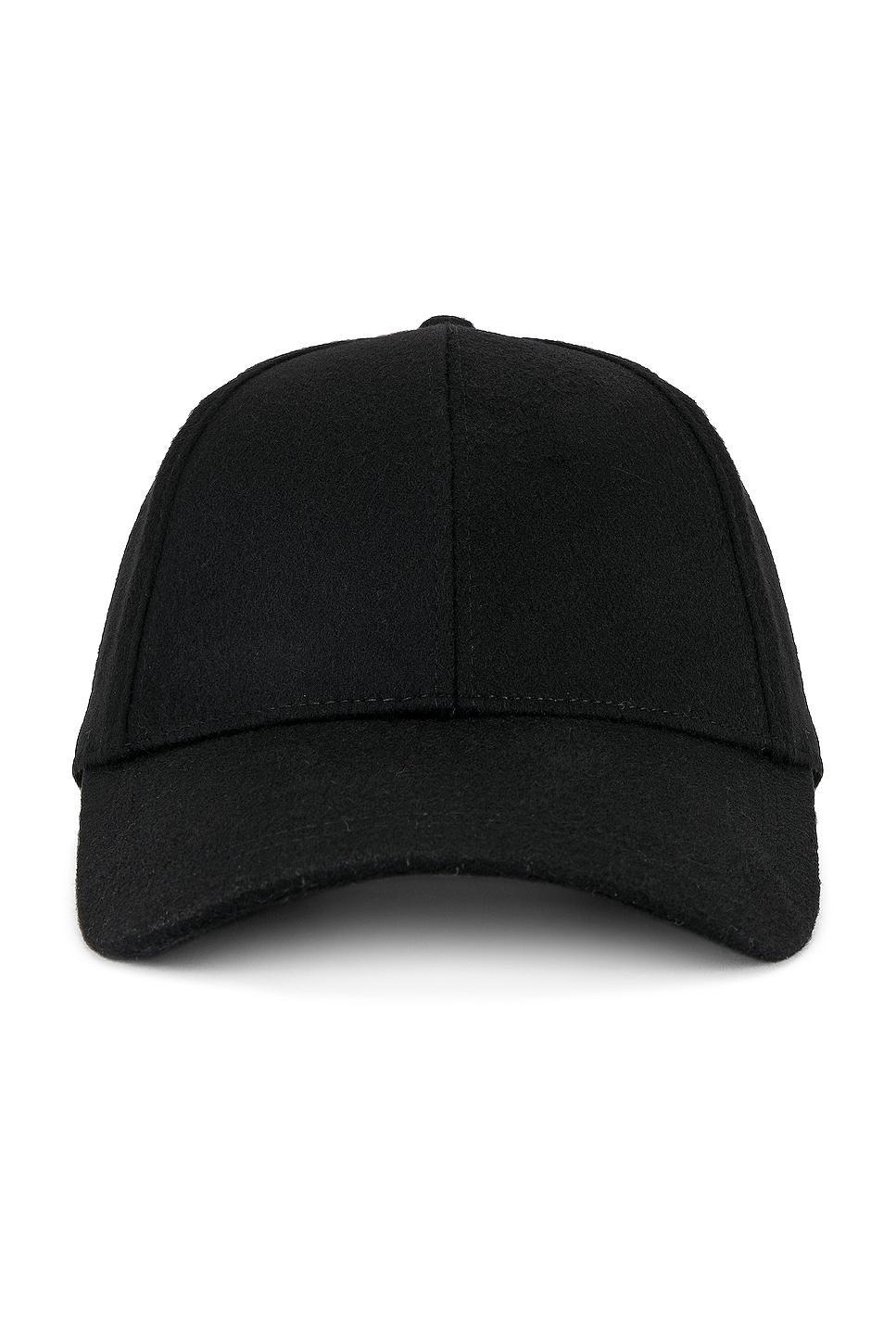 Cashmere Baseball Cap With Leather Trim Vince Product Image