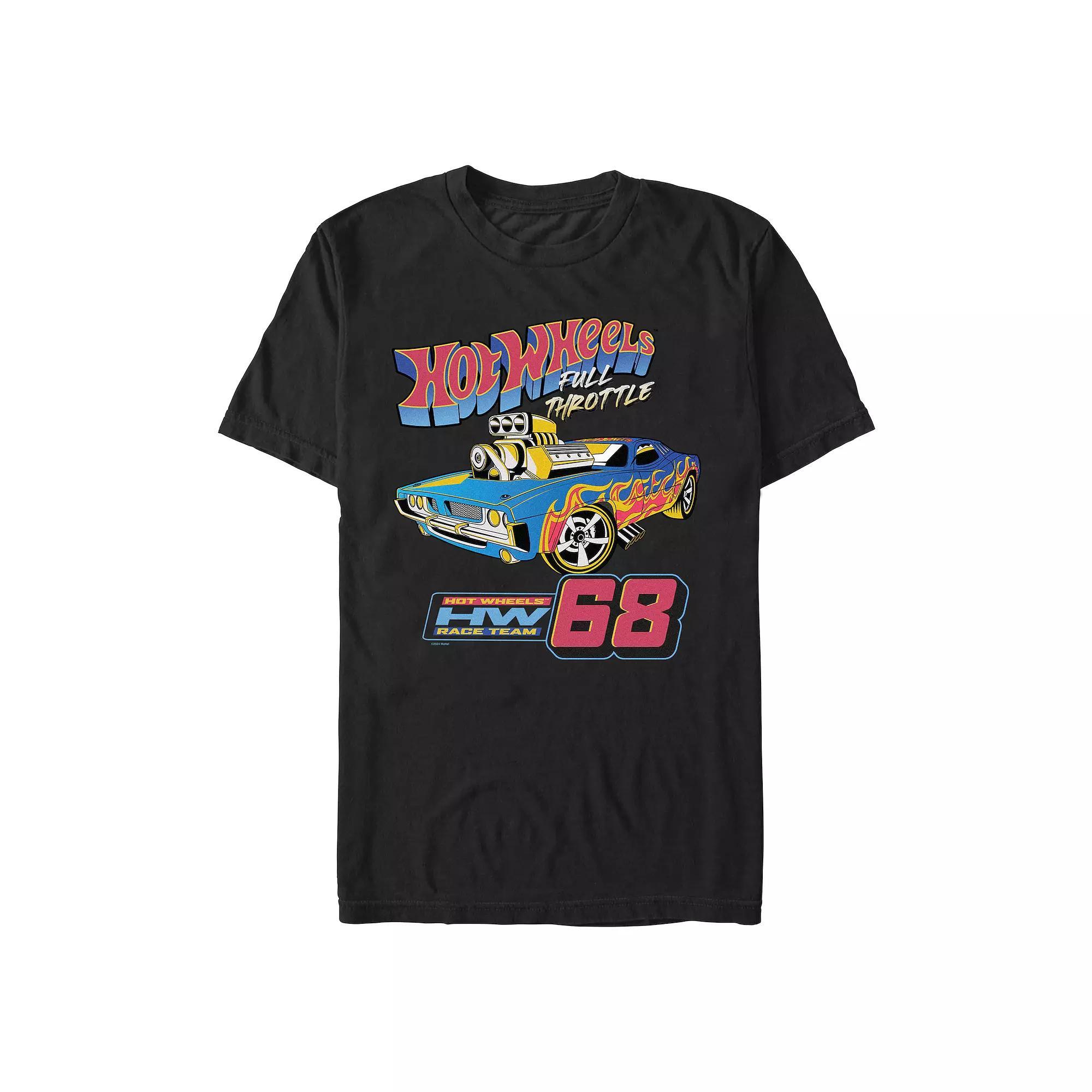 Men's Hot Wheels Full Throttle Race Team '68 Graphic Tee, Size: XL, Black Product Image