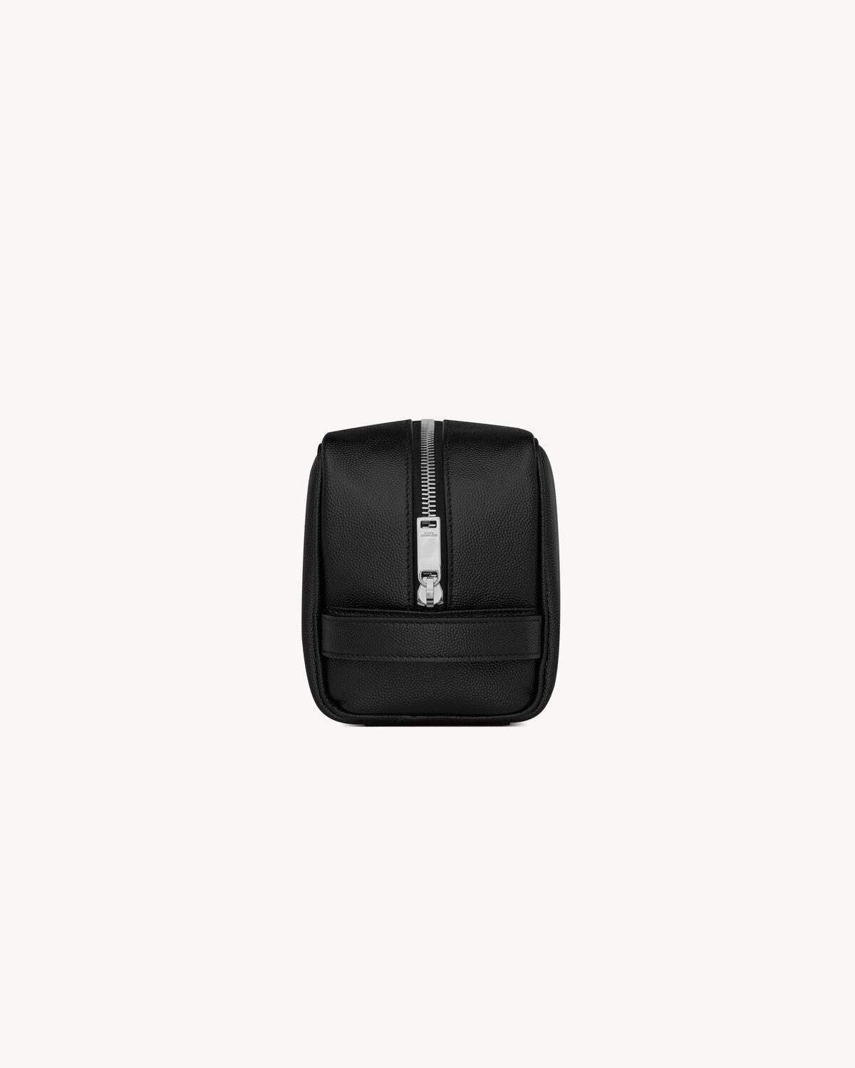 saint laurent paris grooming case in grain de poudre leather Product Image