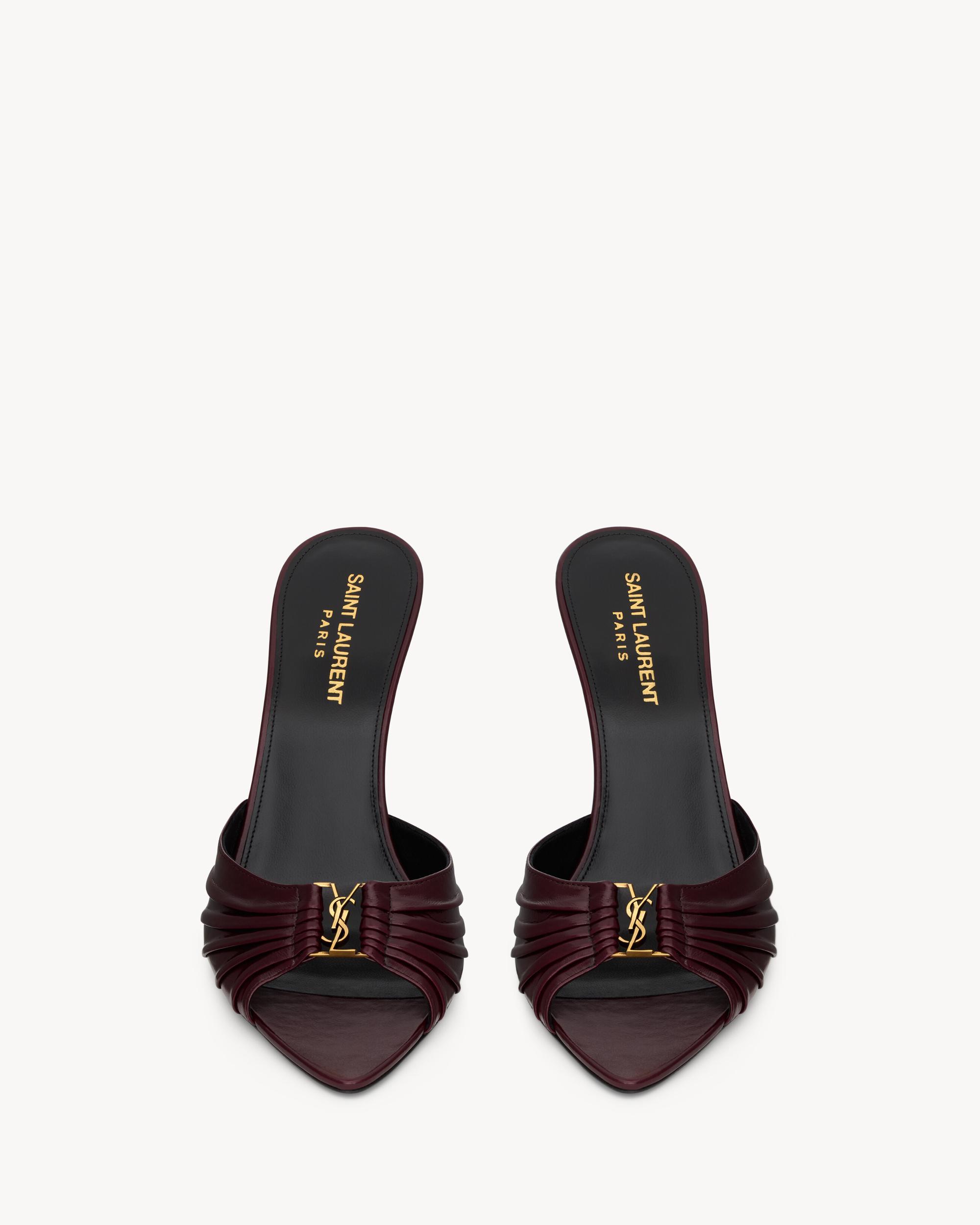 BABYLONE mules in smooth leather Product Image
