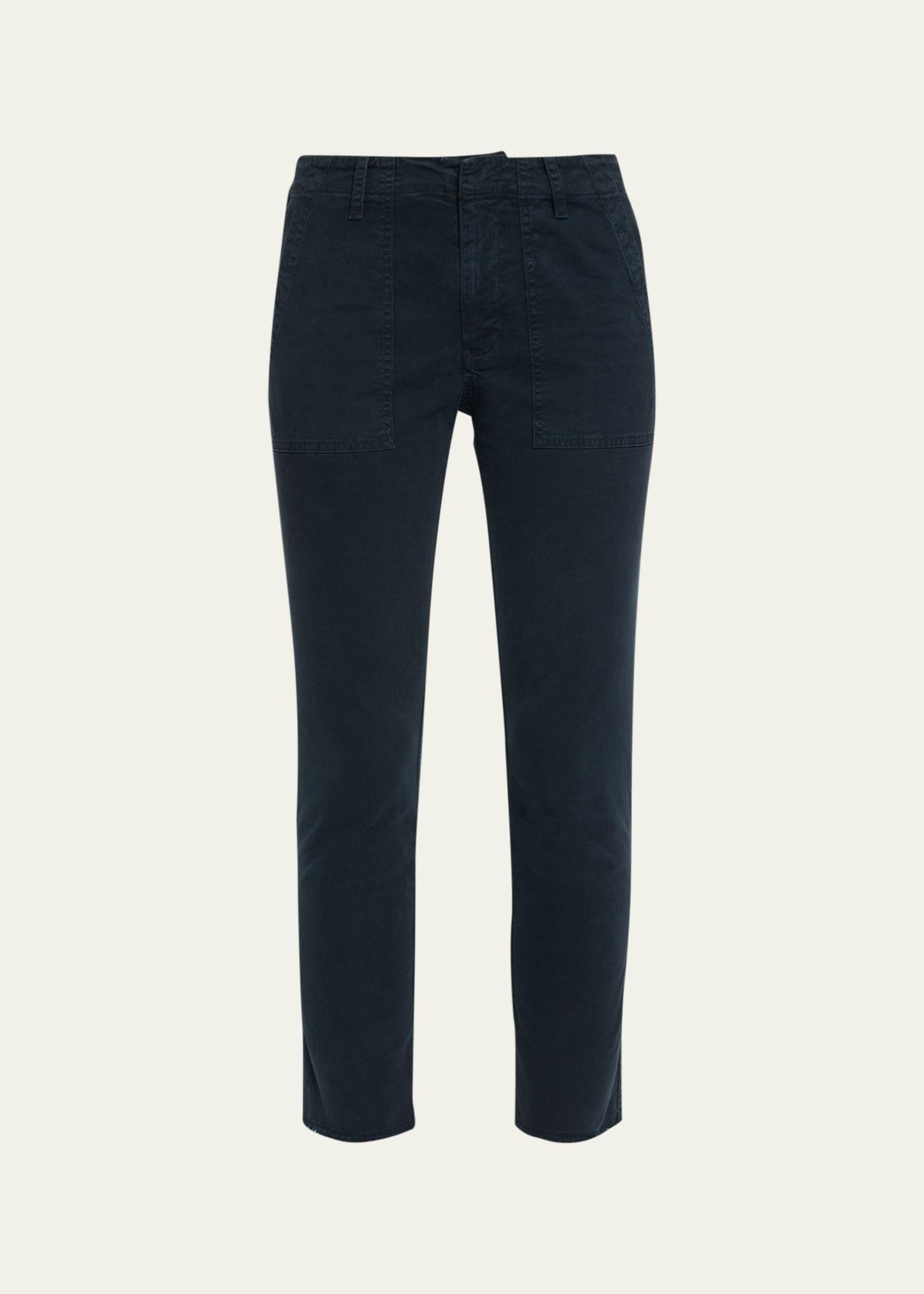 Jenna Cropped Raw-Edge Pants Product Image