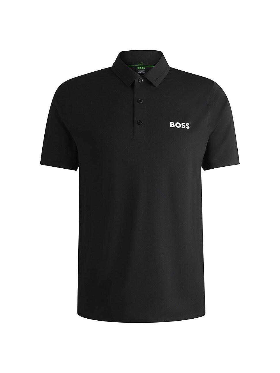 Mens BOSS x Matteo Berrettini Active Polo Shirt with Four-Way Stretch Product Image
