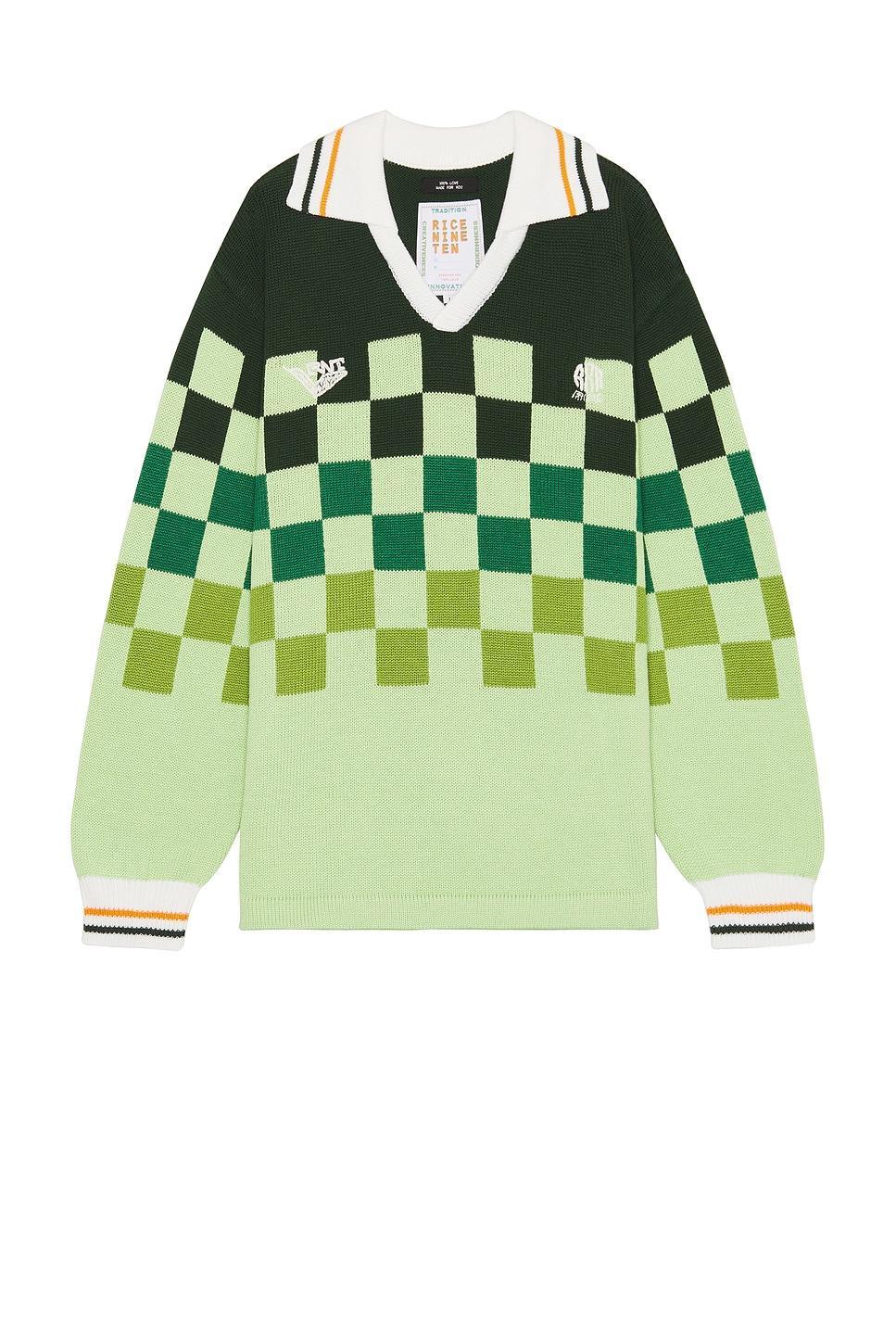 Knitting Checkered Soccer Jersey Product Image