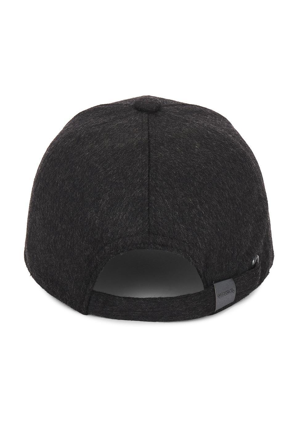Cashmere Baseball Cap With Leather Trim Vince Product Image