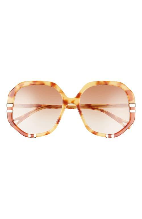 Womens West 58MM Geometric Sunglasses Product Image
