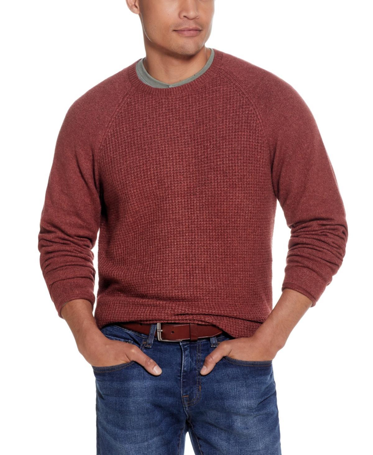 Weatherproof Vintage Mens Waffle Crew Neck Sweater Product Image