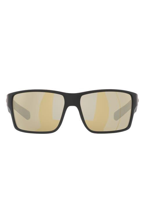 Costa Mens 6S9007 Reefton Mirrored Crystal 64mm Rectangle Polarized Sunglasses Product Image