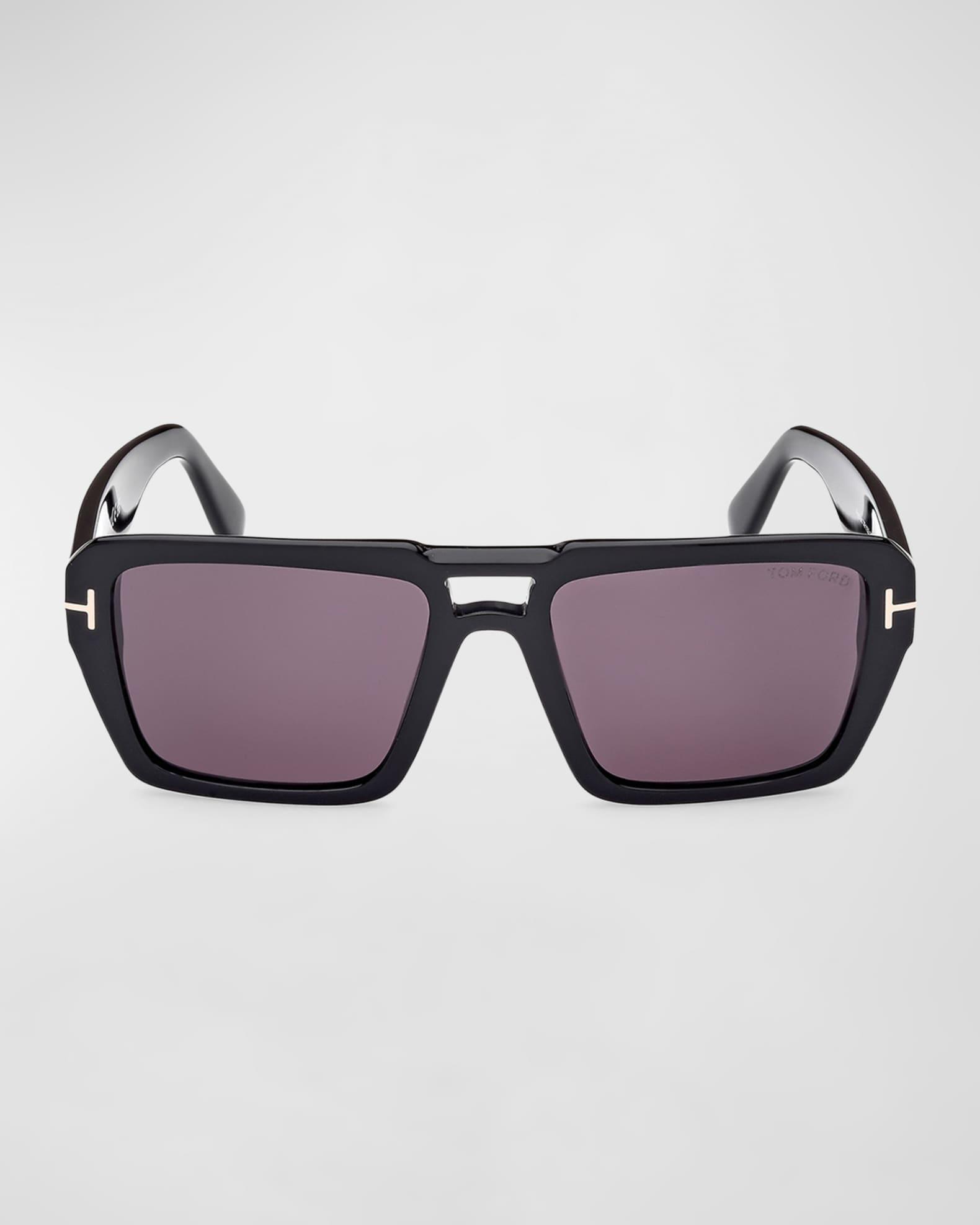 Men's Redford Acetate Rectangle Sunglasses Product Image