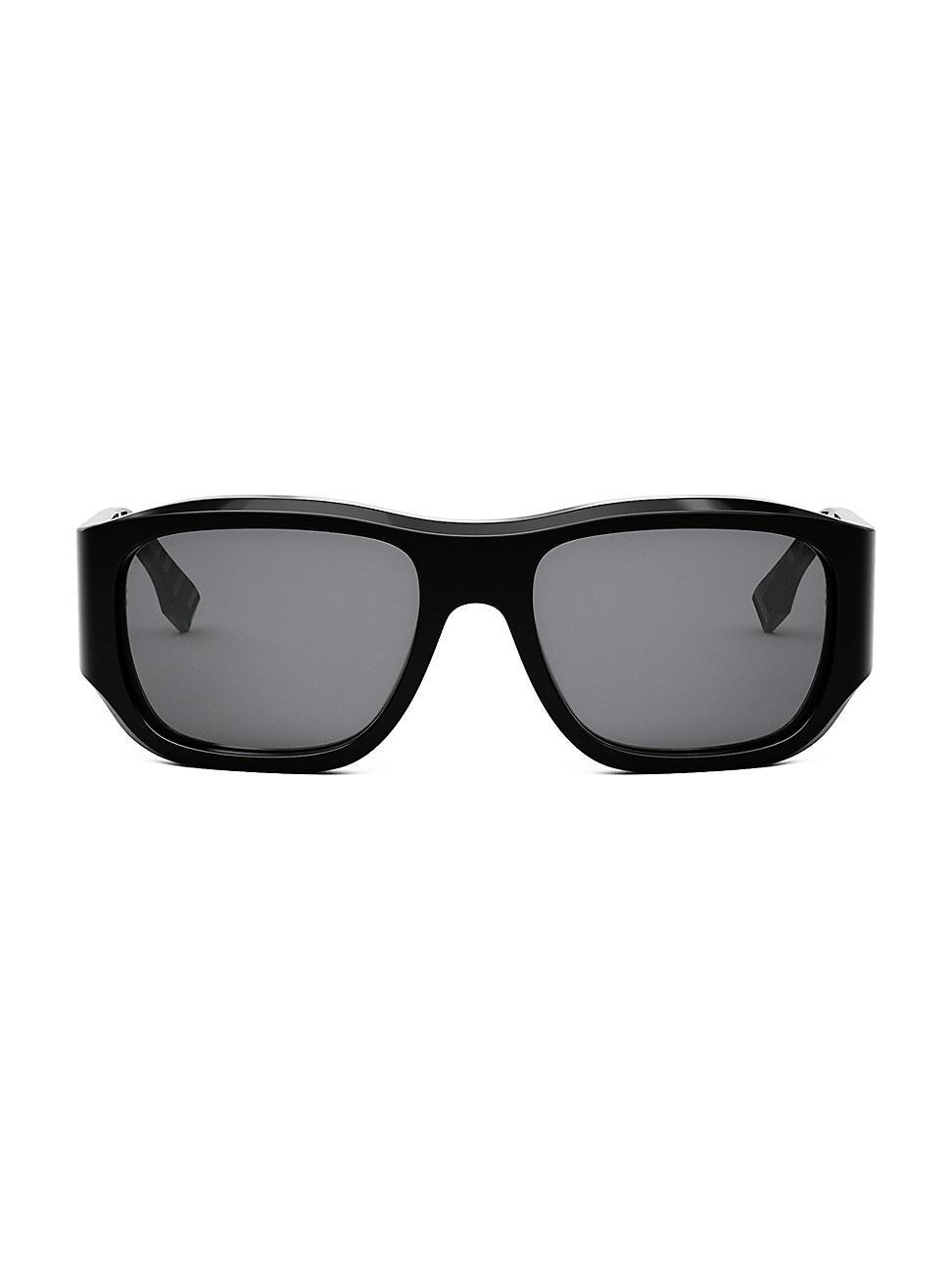 Mens FF Squared 56MM Rectangular Sunglasses Product Image