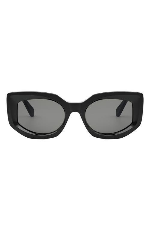 Womens Bold Three Dots 54MM Butterfly Sunglasses Product Image