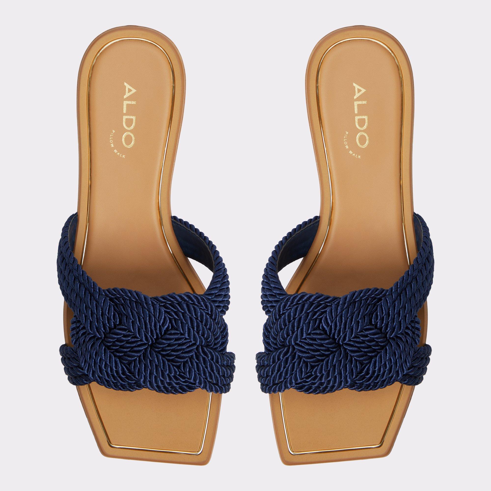 Karlie Navy Women's Flat Sandals | ALDO US Product Image