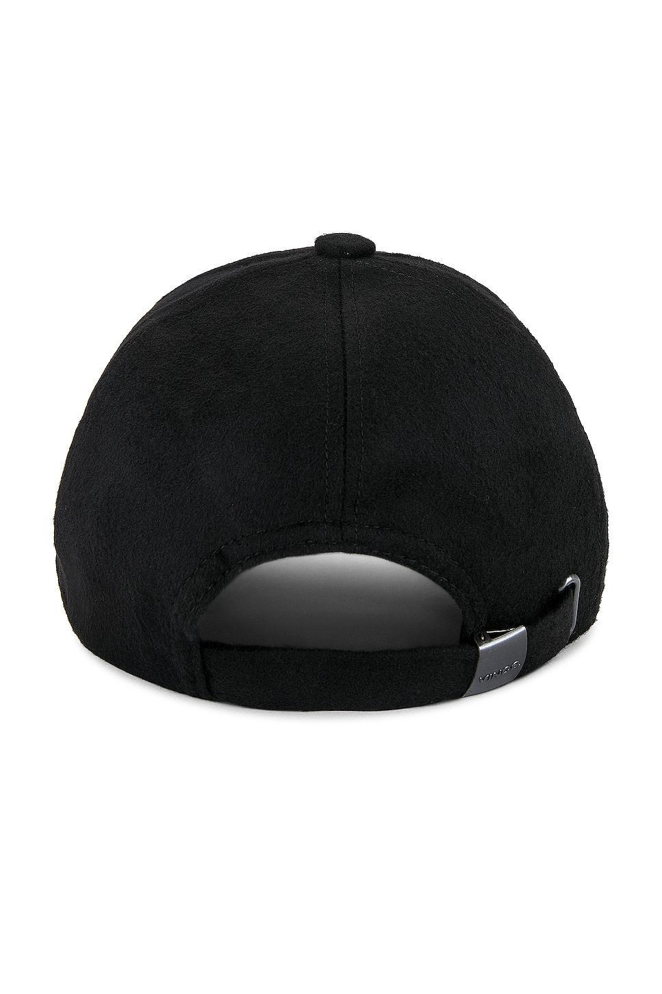 Cashmere Baseball Cap With Leather Trim Vince Product Image