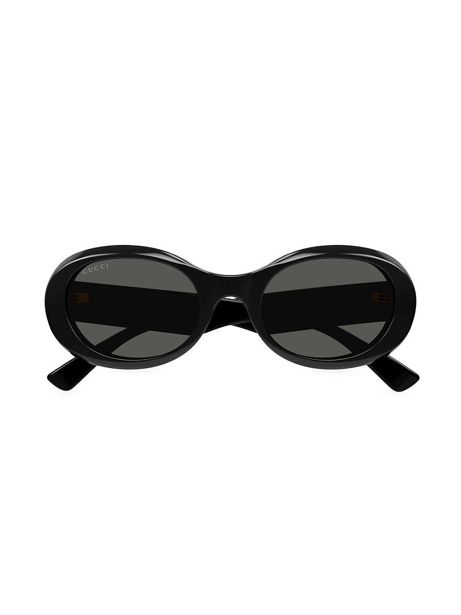 Gucci Womens Gucci Symbol 52mm Oval Statement Sunglasses Product Image